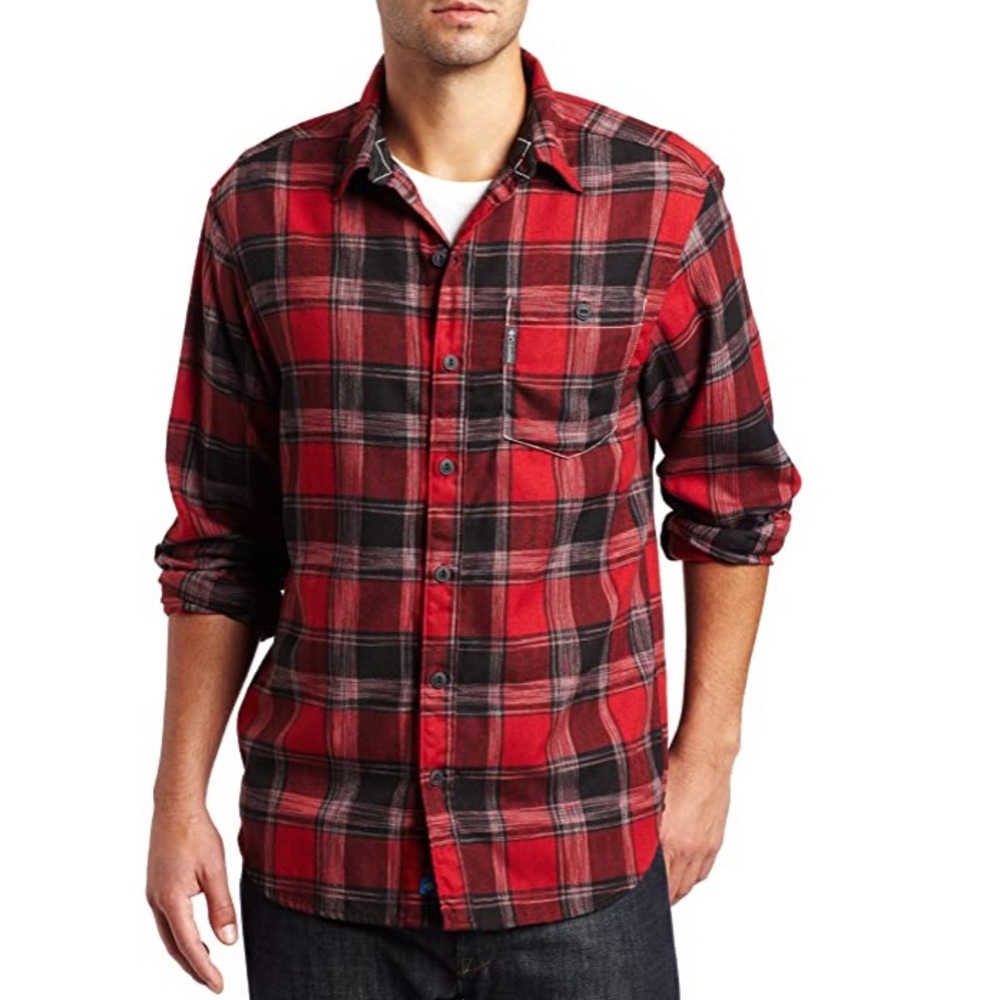 NWOT Columbia Large Omni-Wick Red/Black Flannel